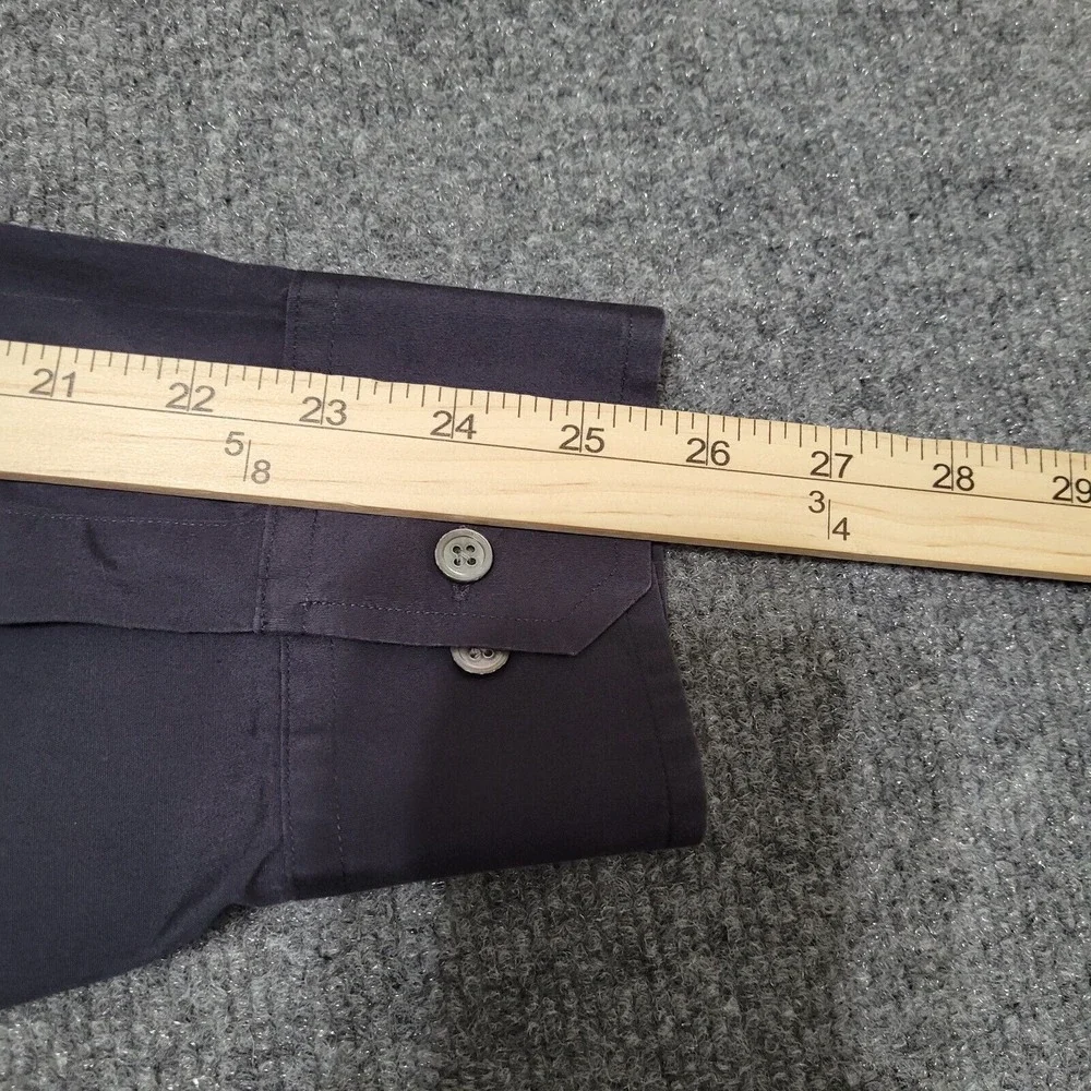Banana Republic‎ Shirt Men's XL Relaxed Fit Dressy Black Long Sleeve Cotton